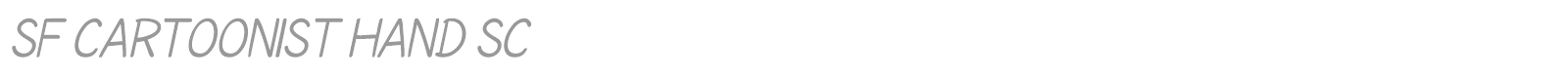 SF Cartoonist Hand font preview